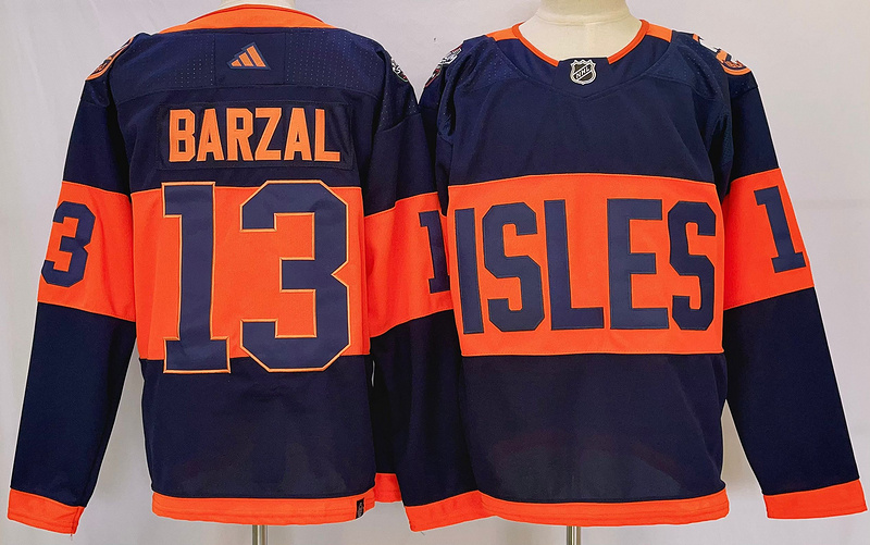 Men's New York Islanders Mathew Barzal #13 Blue jersey
